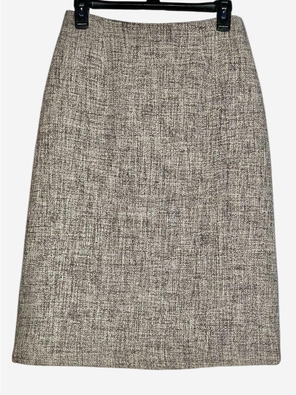 J Crew Wool Blend Tweed Pencil Skirt in Taupe Grey/Cream Women’s 2